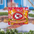 thumbnail image 5 of Kansas City Chiefs 24" x 18" Happy Holidays Christmas Outdoor Staked Yard Sign, 5 of 5