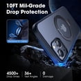 thumbnail image 4 of Designed for iPhone 13 Case/iPhone 14 case with Magnetic Invisible Stand [Military Drop Protection] [Compatible with MagSafe] Shockproof Slim Translucent Matte Cases 6.1 inch 2023, Black, 4 of 8