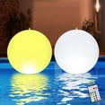 thumbnail image 1 of Solar Floating Ball Pool Light IP68 Water Resistant Brightness Adjustment 2/4/6/8H Timing Solar Floating Lights for Pool, 1 of 5