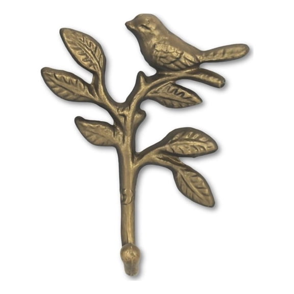Cheungs 6120GD Mythra Perched Swallow Cast Iron Wall Hook - Golden