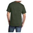 thumbnail image 2 of Mens Core Cotton Male T-Shirts Olive S, 2 of 5