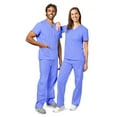 thumbnail image 5 of Adar Universal Unisex Scrubs - Unisex Drawstring Scrub Set - 701 - Ceil Blue - L, 5 of 7