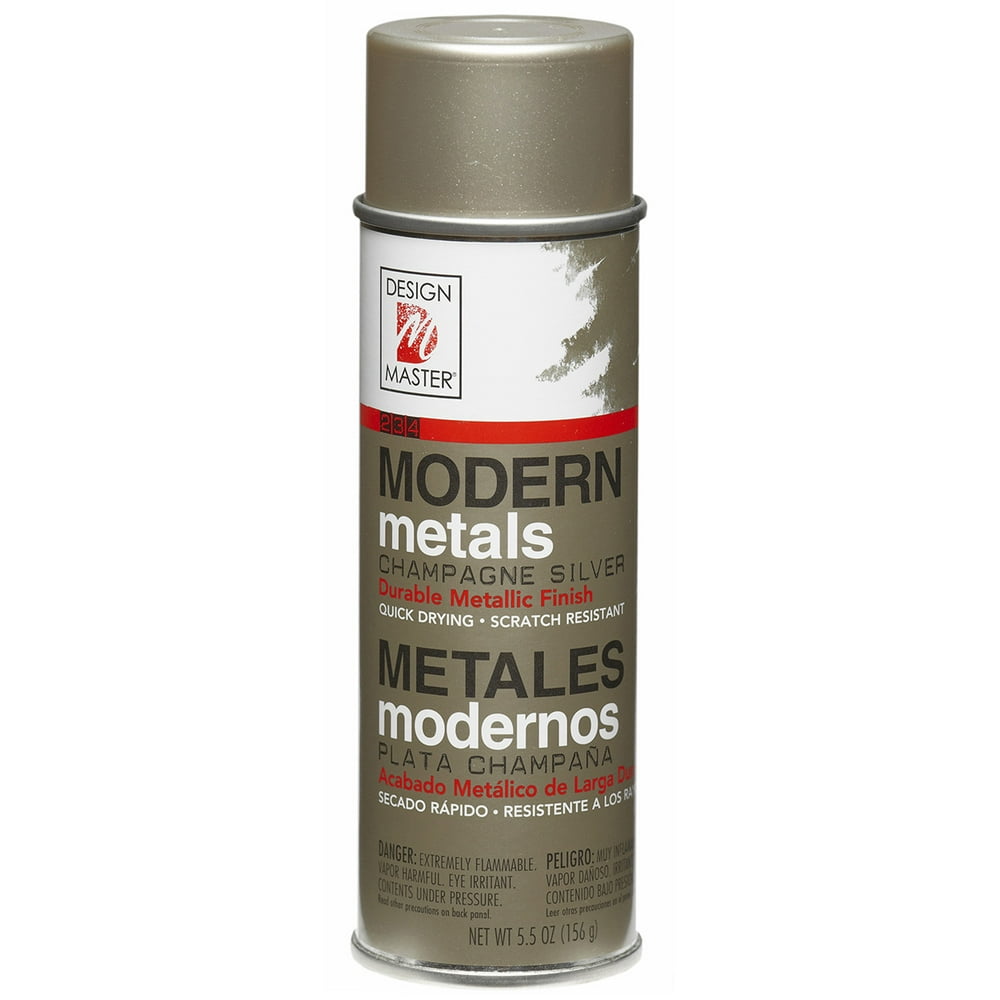 Design Master Modern Metals Spray Paint Champagne Silver