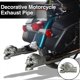 thumbnail image 2 of Skull Exhaust Tip Halloween Style Stainless Metal Heat-resistant Cool Motorcycle Exhaust Pipe Decor No Deformation Easy Installation Motorcycle Suppli, 2 of 5