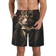 thumbnail image 1 of Balery Victorian Gentle Cat Traje de Baño Estilo Hawaiano para Hombre, Shorts de Secado Rápido con Bolsillos-XX-Large, 1 of 6