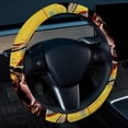 thumbnail image 2 of Dog Retro Steering Wheel Cover, 14.5 Inch, Printing, PVC Leather, Auto Accessories, Car Wheel Covers, 2 of 6