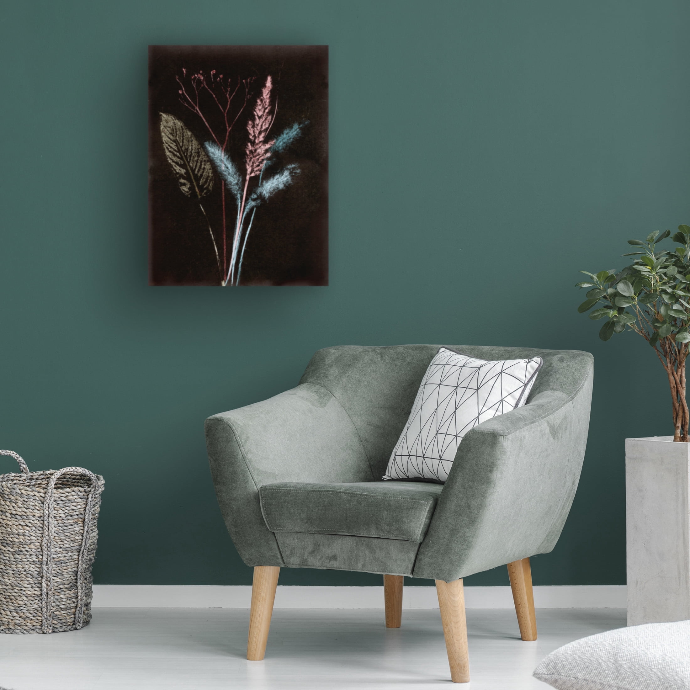 Canvas Wall Art - Pernille Folcarelli 'Bouquet 4 Dark' Wall Art for Living Room, Bedroom, or Office Décor by Trademark Fine Art - 18 x 24 Inches