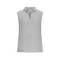 thumbnail image 4 of GERsome Men's Tank Tops Cotton Linen Sleeveless V-Neck T Shirts Basic Solid Color Tank Shirts Summer Beach Vacation Tops S-2XL, 4 of 7