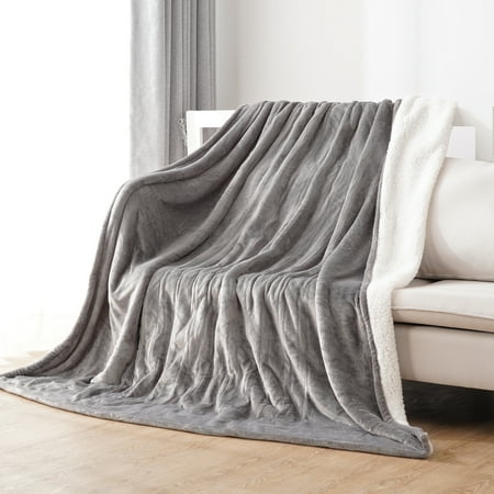 Electric Blanket Full Size 72"x84" Heated Blanket Flannel & Shu Velveteen, Fast Heating with 4 Heating Levels, 10H Auto-off, Machine Washable