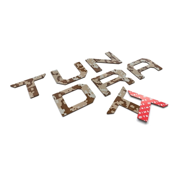 BDTrims | Tailgate Plastic Letters Inserts fits 2014-2021 Tundra Models (Desert Storm)