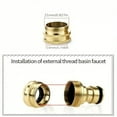 thumbnail image 4 of Multi Functional Universal Hose Faucet Connector Faucet Faucet Connector Garden Water Pipe Fittings Faucet Adapter Watering Gard, 4 of 7