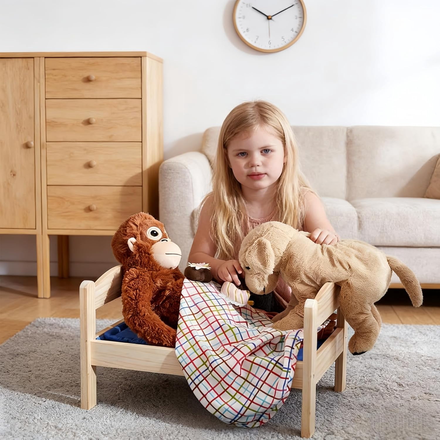 Weighted Monkey Plush Toys, 66cm Large Monkey Soft Toys Stuffed Animals, Cute Plushies with Plush Material, Washable & Safe, Realistic Soft Cuddly Monkey Toy