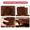 thumbnail image 4 of ELW 9-10 oz 3.6-4mm Craftsmen Belt Grade Latigo Leather  8"x24" Cognac  Crafting Sheets Heavy Duty Hides  Genuine Cowhide Full Grain Leather Strap for Sheath, Holsters, Crafts, 4 of 9