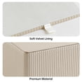 thumbnail image 4 of Funda para pañuelos Crethop, cuadrada, piel sintética, color beige, 4 of 7