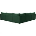 thumbnail image 3 of Meridian Furniture Jacob Sectionnel Modulaire en Velours Vert, 3 of 9