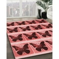 thumbnail image 3 of Ahgly Company Machine Washable Indoor Rectangle Transitional Light Coral Pink Area Rugs, 6' x 9', 3 of 7