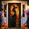 thumbnail image 6 of Cififendec Halloween Witch Printed Door Cover, 70.87" x 35.43", Spooky Fabric Door Banner for Party Front Entry, 6 of 6