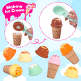 thumbnail image 7 of iFLOVE Wooden Scoop and Serve Ice Cream Counter with Play Food and Accessories 48 Pcs Pretend Food, Pretend Play Kitchen Toys, Ice Cream Toys for Kids Ages 3+ Birthday Gift, 7 of 7