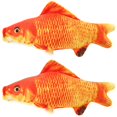 thumbnail image 2 of 2PCS Fish Cat Toy Funny Cotton Bite-resistant Cat Catnip Toy Pet Teething Toy, 2 of 10