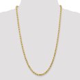 thumbnail image 2 of 14K Yellow Gold 5mm Diamond Cut Rope With Lobster Clasp Chain 22 IN, 2 of 5