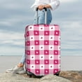 thumbnail image 4 of Uemuo Plaid Heart Printed Washable Luggage Cover - Fashion Suitcase Protector Fits 18-32 Inch Luggage -, 4 of 9