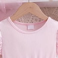 thumbnail image 4 of Girls Princess Dress Pink Tutu Dress for Kids Little Girl Satin Bow Sequins Birthday Wedding Party Dress,Size 6-7T, 4 of 7