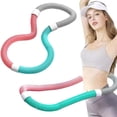 thumbnail image 2 of Fitness Exercise Weighted Hoop Fat Burning Hoop Foldable Exercise Hoop Soft Spring Hoop for Home and Gym, 2 of 12