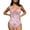 Pink Cherry Blossoms, variant on FKELYI Gradient Fish Scale Print One Piece Swimsuit for Women V Neck Swimwear with Soft Pads Tummy Control Bathing Suit Summer Beachwear for Lady Swimming Surfing, XL