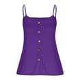 thumbnail image 3 of Taqqpue Plus Size Camisole for Women Adjustable Spaghetti Strap Cami Tank Top Sleeveless V Neck Button Casual Top Summer Loose Fit Undershirts L-5XL, 3 of 7