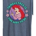 thumbnail image 3 of Disney Princess - Ariel Tangle Free Is The Way To Be - Women's Short Sleeve Graphic T-Shirt, 3 of 5