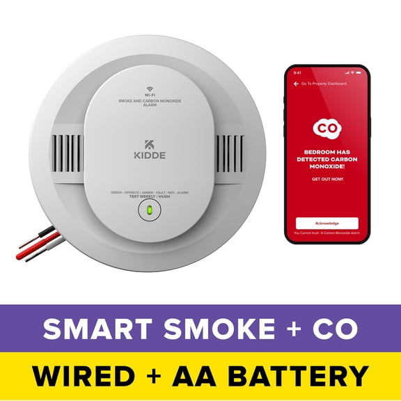 Kidde 30CUAR-W Hardwired Interconnect Smoke and Carbon Monoxide Alarm