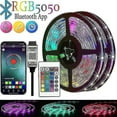 thumbnail image 2 of 20m Led Lights Bluetooth Rgb Lights Led Tape Lights With 44 keys Remote Music Sync Colour Changing Led Mood Strip 10M Full Set 5050 3Key USB, 2 of 5