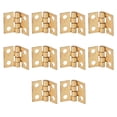 thumbnail image 2 of Ecomeon Mini Butler Tray Hinge Set,Simulation Furniture Hinge Pair,Mini Butler Tray Hinge Set Simulation Metal Miniature Furniture Hinge Pair For 1:12 Dollhouse, 2 of 8