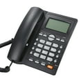 thumbnail image 1 of Desktop Corded Telephone Landline Telephone with Caller Identification LCD Screen Adjustable Brightness Black(US Telephone Line), 1 of 8