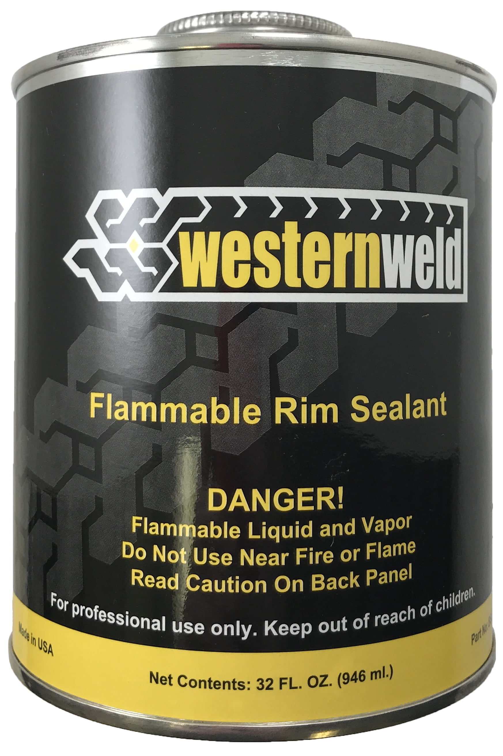 Black Tire Repair Bead Rim Sealer Liquid Chemical Solution Brush Can 1