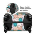 thumbnail image 4 of Lsque Colorful Cute Pig Printed Luggage Cover, Travel Luggage Protector,Scratch and Dirt Resistant, Fits 18-32 Inch Luggage - Large, 4 of 9