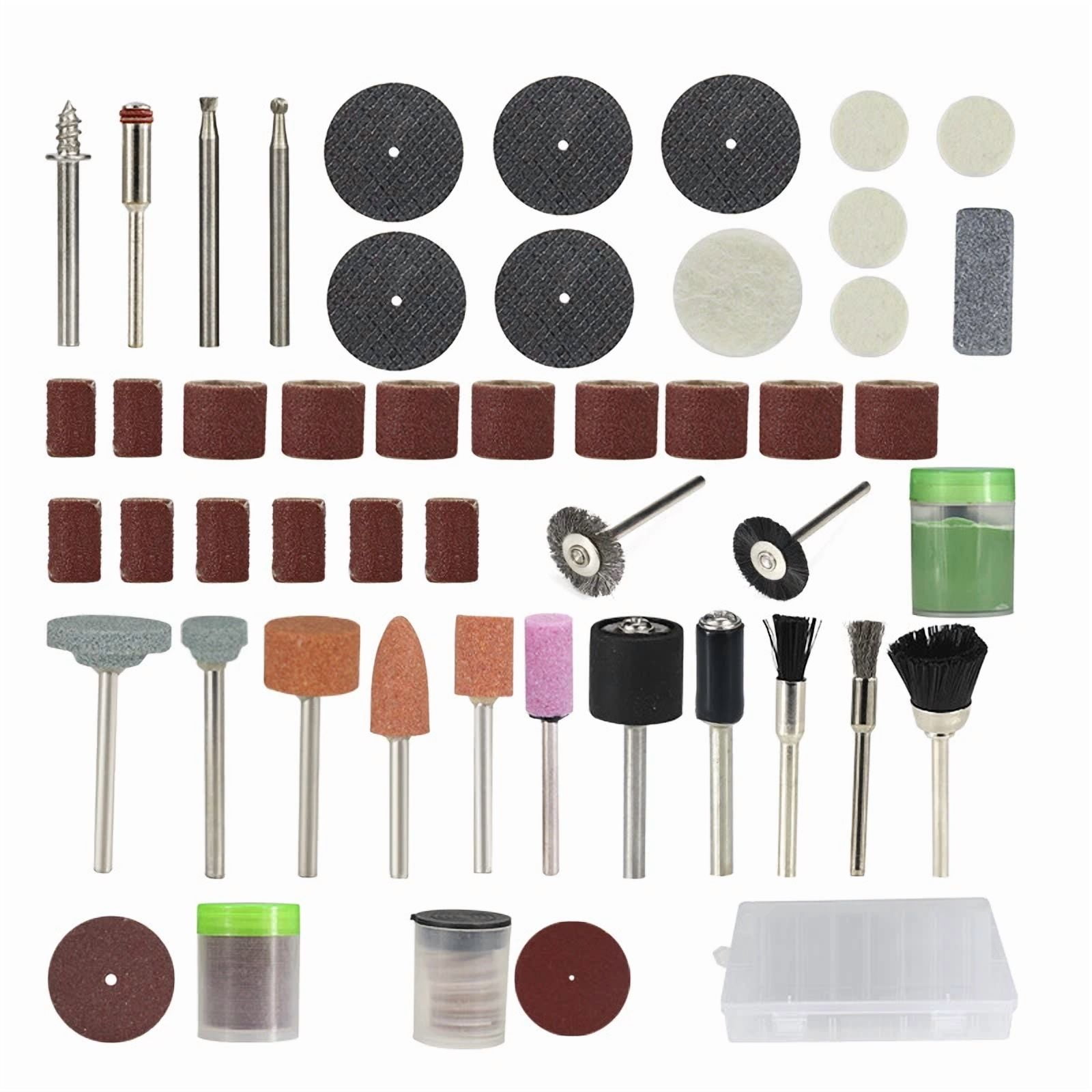 CRESTIN- 105Pcs Rotary Tool Accessories Kit Grinding Sanding Polishing Set For Dremel