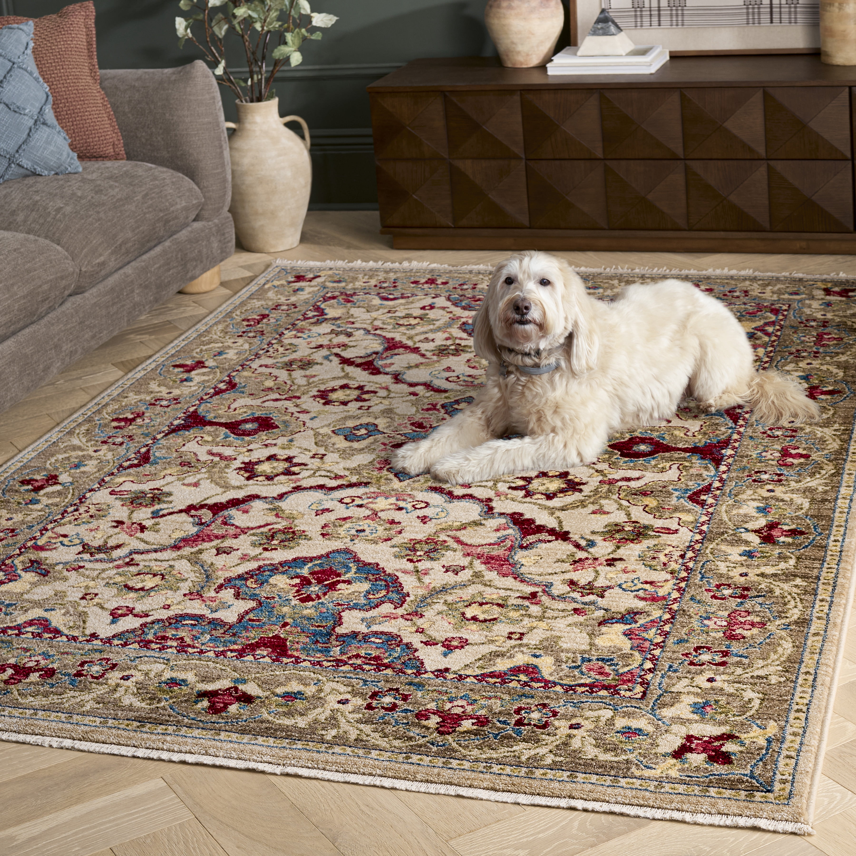 Safavieh Kashan Vincent Oriental Area Rug, Ivory/Taupe, 11' x 15'