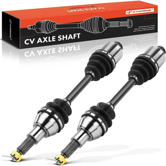 A-Premium Pair (2) Rear CV Axle Shaft Assembly Compatible with Polaris Sportsman 500 1999-2002, Diesel 455 2000-2002, Worker 500 1999, Driver and Passenger Side, Replace# 1380142