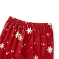 thumbnail image 3 of Inevnen Christmas Family Pajamas Matching Set Tree Letters Print T-shirt with Snow Print Pants, 3 of 6