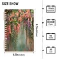 thumbnail image 3 of Wirebound Notebook Hardcover Spiral Notebooks Enchanted Flowers Painting, 60 Pages, 80 GSM, 5.7 x 8.3in, 3 of 7