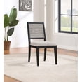 thumbnail image 2 of Elodie Wood Dining Side Chair Grey and Black (Set of 2), 2 of 14