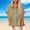 Khaki, variant on Endives Womens Button Down Shirt Summer Fashion Linen Shirt for Women Short Sleeve Shirt Casual Blouse Tops Spring Outfits Khaki