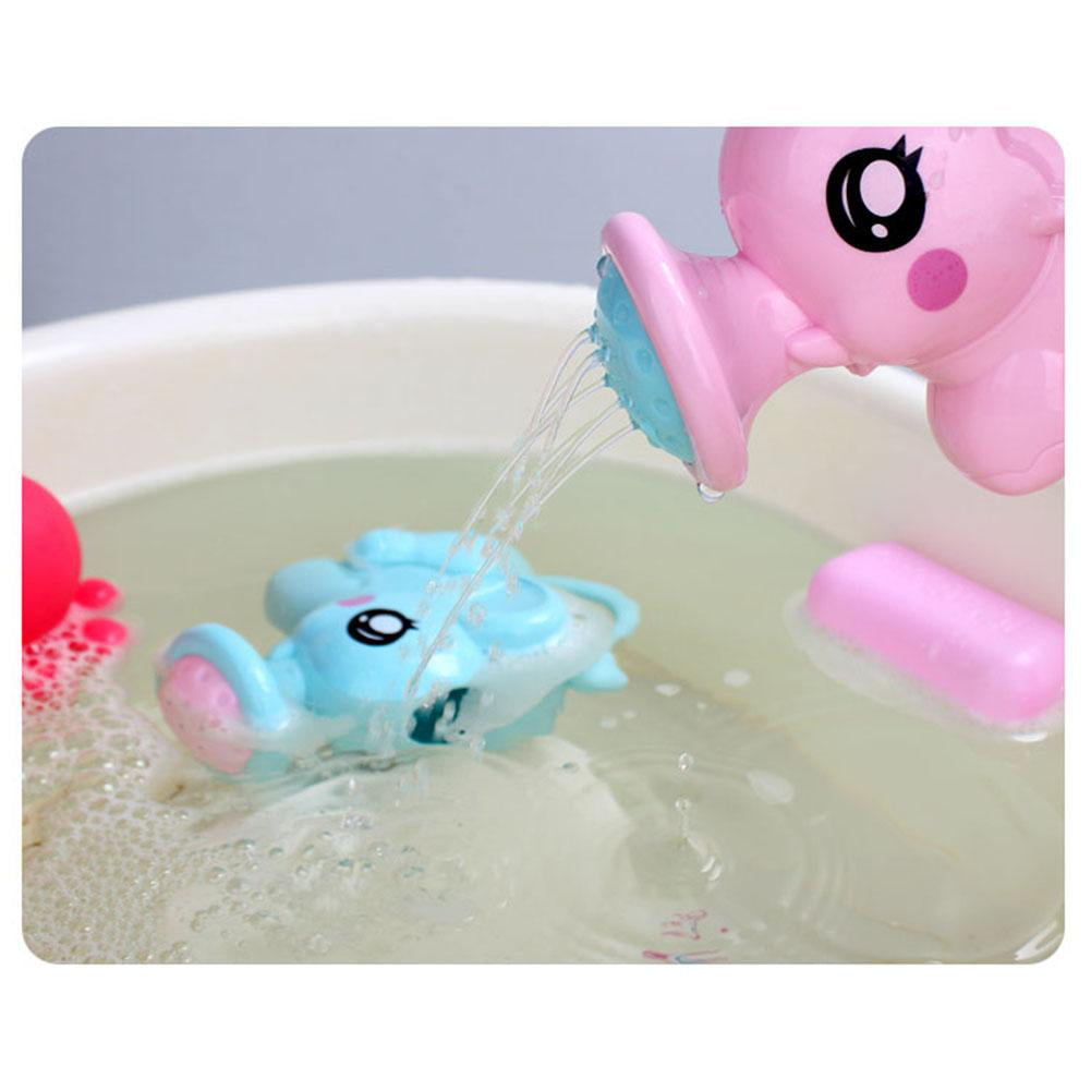 Cartoon Elephant Baby Infant Shower Water Pot Kids Shampoo Cup Bathing Toys 