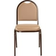 thumbnail image 2 of NPS 9200 Series Premium Vinyl Upholstered Stack Chair, French Beige Seat, Mocha Frame, 2 of 5