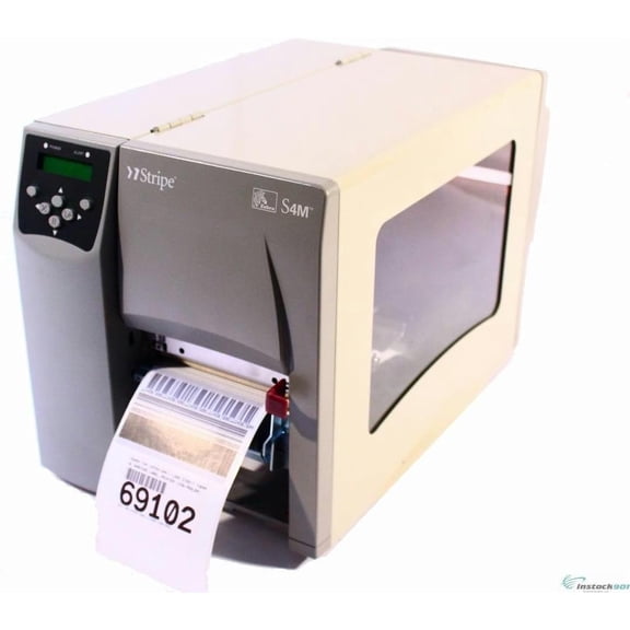 Restored Zebra S4M Industrial Direct Thermal Label Printer 4.09 Print Width 203 dpi Parallel, USB & Peeler (S4M3N-2001-1100D) (Refurbished)