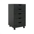 thumbnail image 4 of Naomi Home 5-Drawer Mobile Storage Cabinet for Bedroom or Office, Adult, Distressed Black, 4 of 10