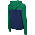 thumbnail image 3 of Women's Colosseum Green/Navy Notre Dame Fighting Irish Aidan Lightweight Half-Zip Hoodie, 3 of 3
