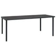 thumbnail image 2 of vidaXL 9 Piece Garden Dining Set Black Steel and Textilene, 2 of 5