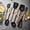1PCs,dish spoon, variant on Kitchen Utensils Set,7 Piece Silicone and Wooden Utensil Set,Heat Resistant Non Scratch Cooking Tools,Ergonomic Handle,Leather Hanging Loop,for Non Stick Cookware,Modern Kitchen Gift